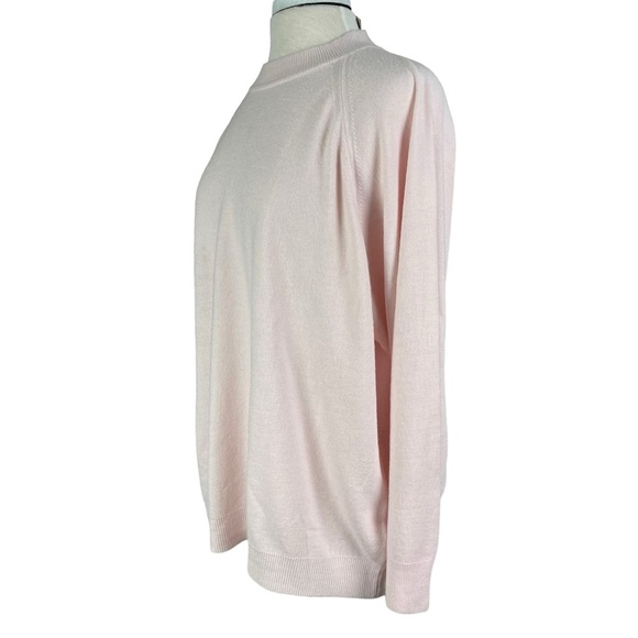 Hampshire Studio Pink Long Sleeve Soft Fine Knit Acrylic Sweater Womens Size 3X - Picture 3 of 10